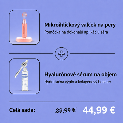Sada Softly: Valček pre plnšie pery + hyalurónové sérum (zadarmo)