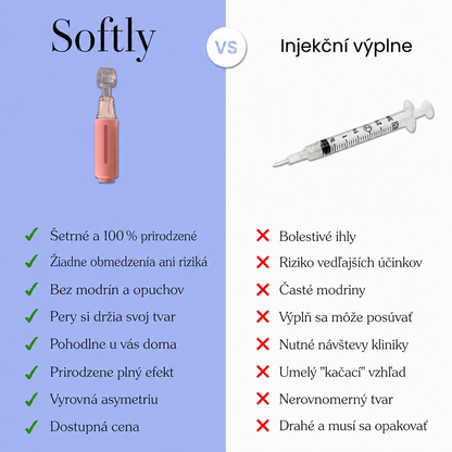Sada Softly: Valček pre plnšie pery + hyalurónové sérum (zadarmo)