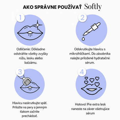 Sada Softly: Valček pre plnšie pery + hyalurónové sérum (zadarmo)